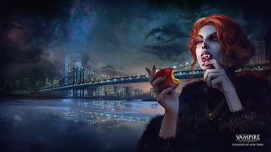 Вампир: Маскарад, Coteries of New York, Нью-Йорк, город, HD обои HD wallpaper