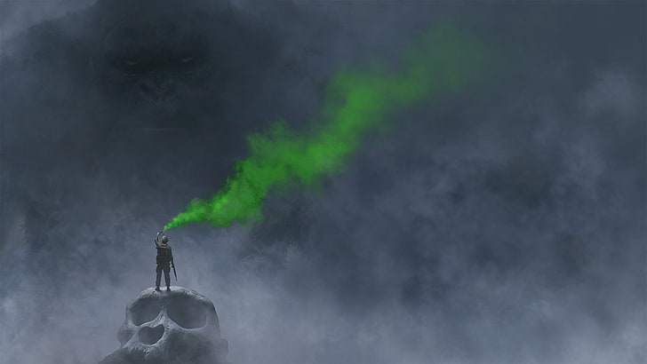 Kong: skull island, green smoke, Movies, HD wallpaper | Wallpaperbetter