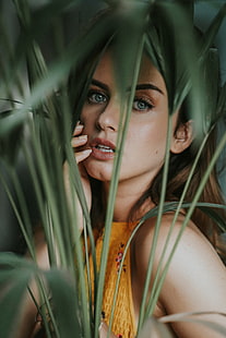 жени, модел, Аурела Скандай, HD тапет HD wallpaper