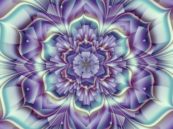 Pastellblumenblatt blättert, hübsch, Pastell, Flocken, Farben, 3d und Zusammenfassung ab, HD-Hintergrundbild