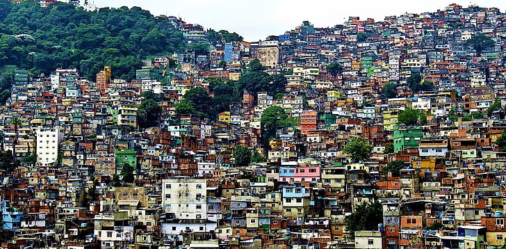 Artificiale, Favela, Brasile, Casa, Rio de Janeiro, Sfondo HD