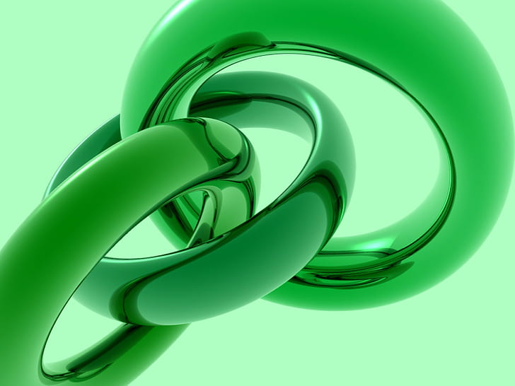 hijau, seni digital, abstrak, render, CGI, Wallpaper HD