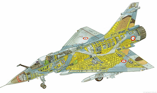 2000, самолет, армия, атака, dassault, изтребител, френски, реактивен, военен, мираж, HD тапет HD wallpaper