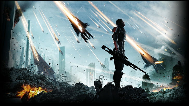 Mass Effect HD, видеоигры, эффект, масса, HD обои