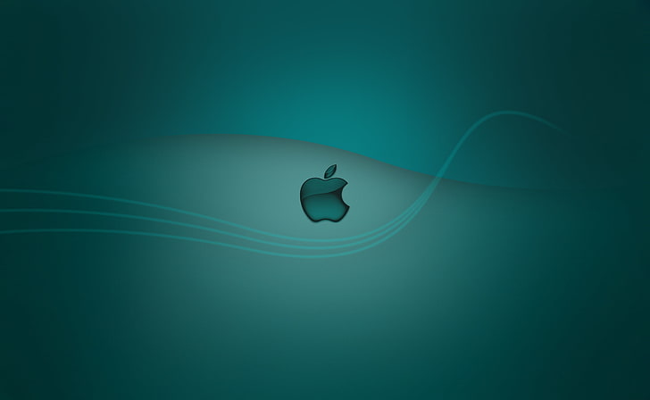 Apple Retina, зелено-белый логотип Apple, цифровые обои, компьютеры, Mac, Apple, сетчатка, powerbook, 2880x1800, HD обои