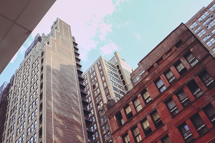 architecture, buildings, manhattan, new york, ny, usa, HD wallpaper