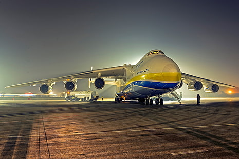 Aeronaves, Antonov AN-225 Mriya, Aeronaves de Transporte, HD papel de parede HD wallpaper