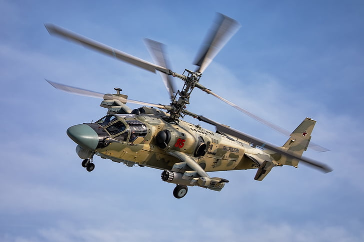 Elicotteri militari, alligatore Kamov Ka-52, aerei, elicotteri d'attacco, elicotteri, Sfondo HD