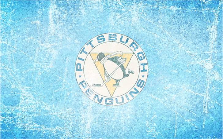 Hockey, pingüinos de Pittsburgh, emblema, logotipo, NHL, Fondo de pantalla HD