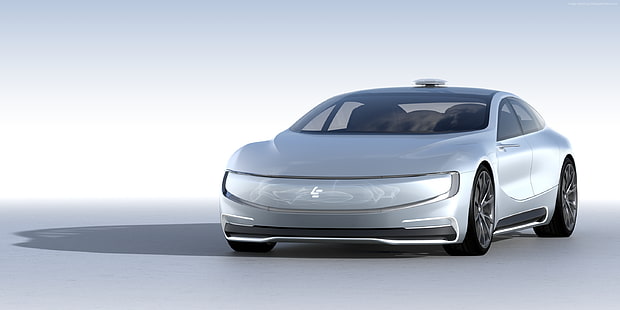 auto elettrica, auto a guida autonoma, LeEco LeSEE Pro, Sfondo HD HD wallpaper