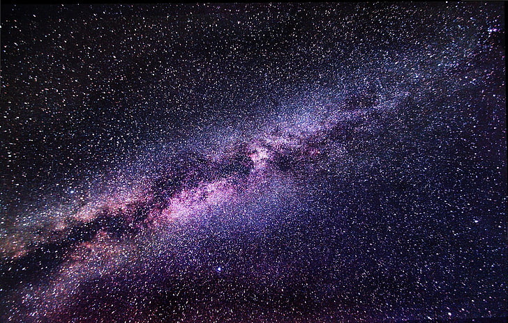 Млечен път илюстрация, пространство, звезди, Млечният път, HD тапет