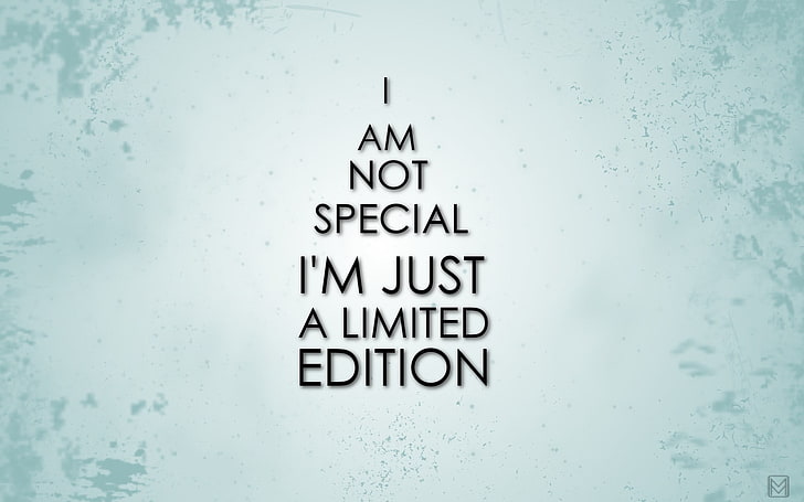 I'm Just A Limited Edition, Sampul Facebook, Kutipan, Wallpaper HD