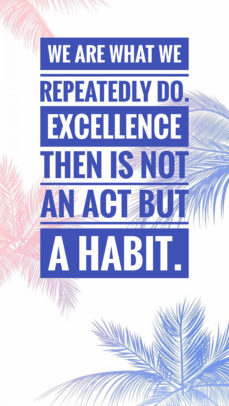 Aristotle, quote, Excellence, HD wallpaper