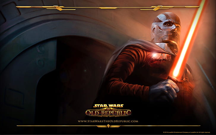 Star Wars The Old Republic Warrior Laser Sword Red Light Full Hd Wallpapers 1080p, HD wallpaper