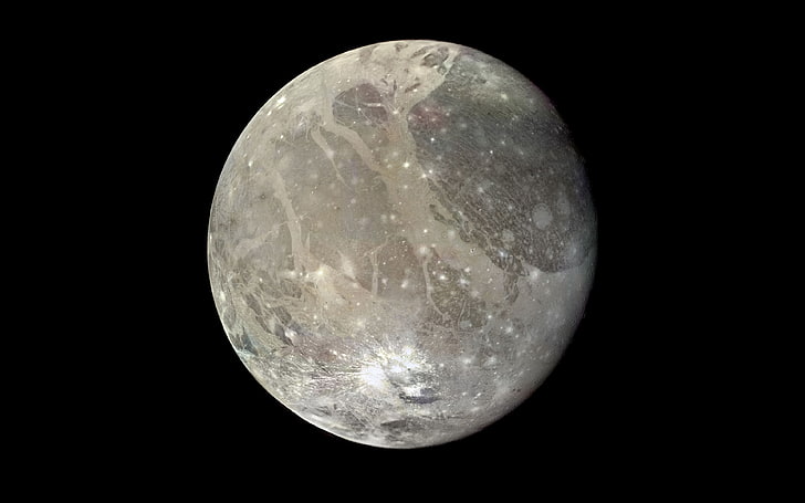 ruang angkasa, Ganymede, Bulan, Tata Surya, Wallpaper HD