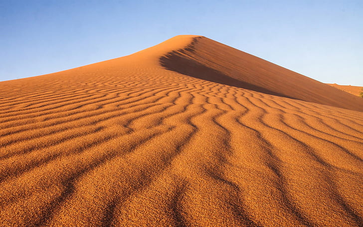 Дюна, пясък, пустиня, природа, жълто, небе, пейзаж, дюна, пясък, пустиня, жълто, небе, пейзаж, HD тапет