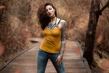 Frauen im Freien, Frauen, Evan Kane, Modell, 500px, Tattoo, HD-Hintergrundbild HD wallpaper