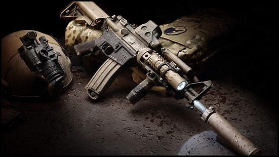 pistola, AR-15, M4, HD papel de parede HD wallpaper