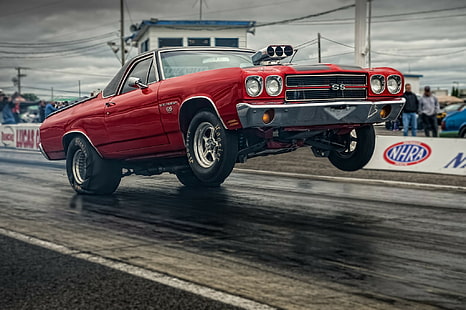Chevrolet El Camino, Chevrolet El Camino, Muscle Car, Drag Racing, Rennen, HD-Hintergrundbild HD wallpaper