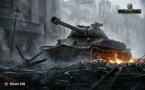 World of Tanksゲームアート、World of Tanks、Wargaming Net、Object 260、Tank、 HDデスクトップの壁紙 HD wallpaper