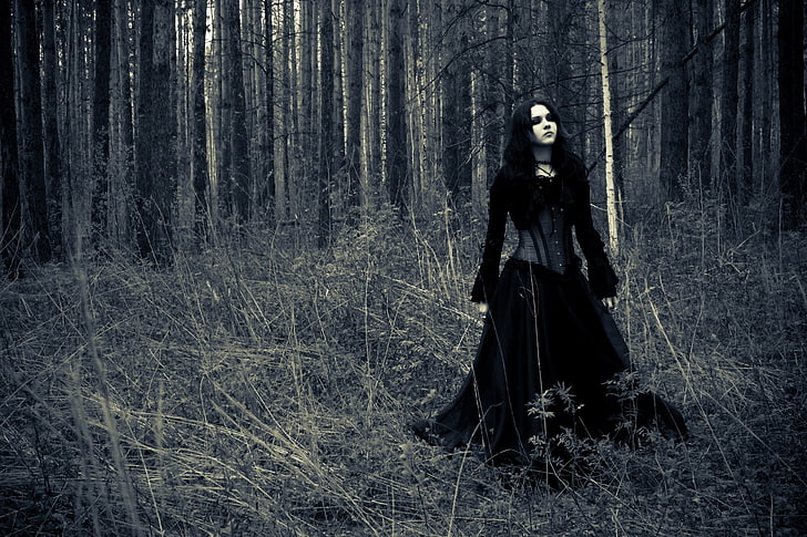 gadis, gothic, gothic loli, gothic, gaya, penyihir, wanita, Wallpaper HD