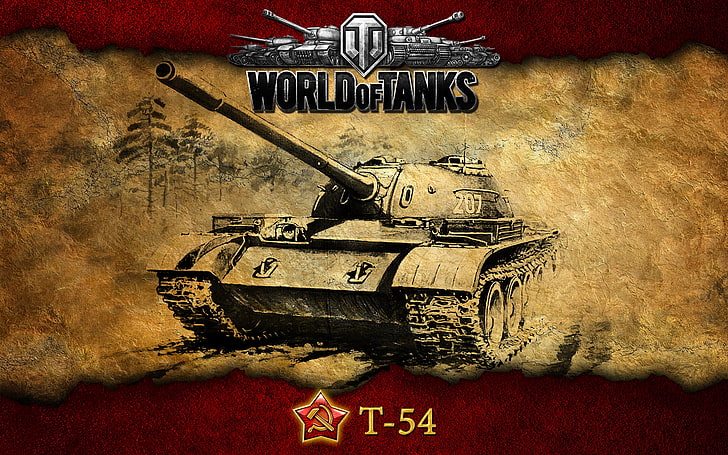 World of Tanks T-54 wallpaper, cockroach, USSR, tanks, T-54, WoT, World of Tanks, HD wallpaper