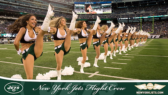 cheerleader, football, jets, nfl, york, Sfondo HD HD wallpaper