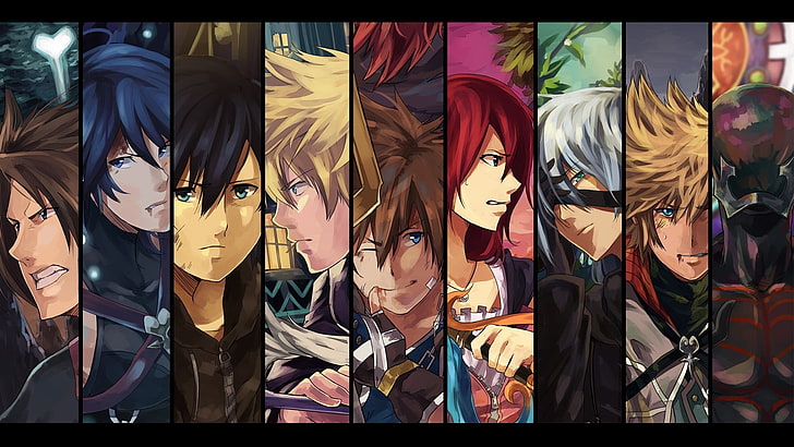 kingdom hearts anime kvadrat enix sora Videospel Kingdom Hearts HD Art, anime, Kingdom Hearts, HD tapet