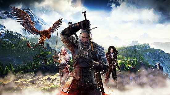 The Witcher, Geralt, CD Projekt RED, The Witcher 3: Wild Hunt, Yennefer, CRIS, Yennifer, Cirilla Fiona Elen Riannon, Ciri, Fond d'écran HD HD wallpaper