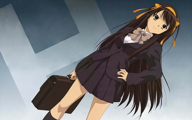 Suzumiya Haruhi, Die Melancholie von Haruhi Suzumiya, Anime, Anime Girls, Suzumiya Haruhi no Yuutsu, HD-Hintergrundbild
