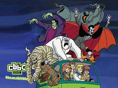 Scooby doo potwory, programy telewizyjne, potwory, śmieszne, scooby-doo, Tapety HD HD wallpaper
