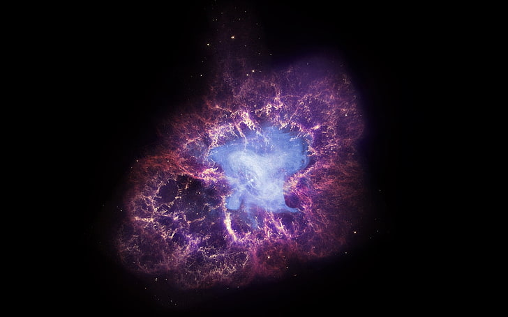 galaxy digital wallpaper, espacio, oscuridad, estrellas, la nebulosa del cangrejo, nebulosa del cangrejo, Fondo de pantalla HD