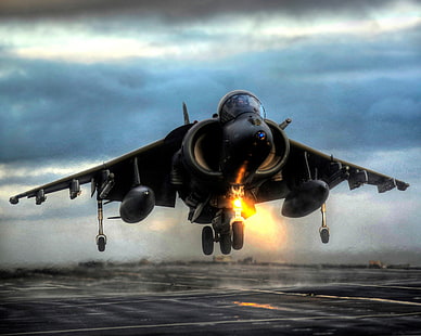 Harrier, Militärflugzeug, Flugzeug, AV-8B Harrier II, HD-Hintergrundbild HD wallpaper