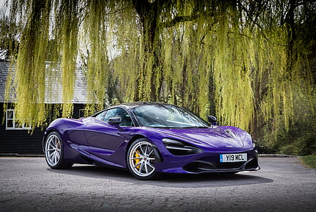 McLaren, McLaren 720S, Car, Purple Car, Sport Car, Supercar, Vehicle, HD тапет HD wallpaper