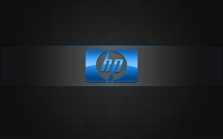 Blå HP-logotyp, hp-logotyp, hp, hp-logotyp, HD tapet