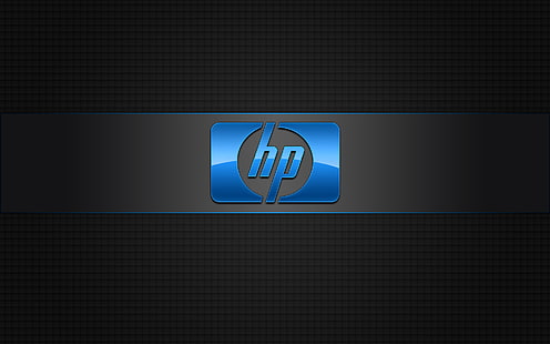 青いHPロゴ、hpロゴ、hp、hpロゴ、 HDデスクトップの壁紙 HD wallpaper