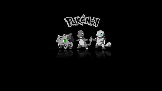 Pokemon Zeichen Illustration, Pokémon, Charmander, Bulbasaur, Squirtle, HD-Hintergrundbild HD wallpaper