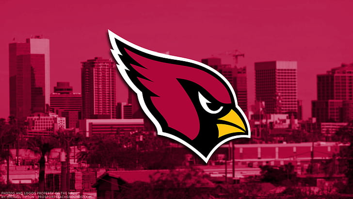 Fußball, Arizona Cardinals, Emblem, Logo, NFL, HD-Hintergrundbild