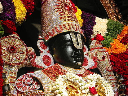 Lord Balaji, statue religieuse, Dieu, Lord Balaji, seigneur, Fond d'écran HD HD wallpaper