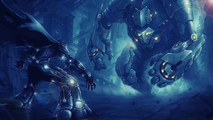 grey monster illustration, Sci Fi, Battle, HD wallpaper