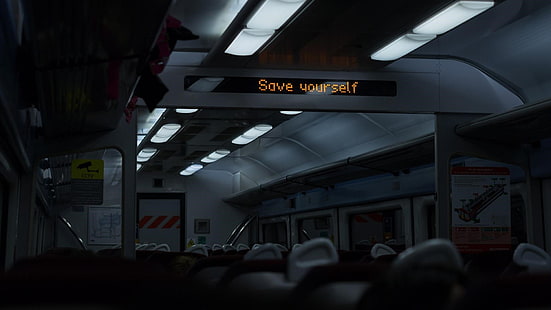 umorismo oscuro, testo, treno, Sfondo HD HD wallpaper