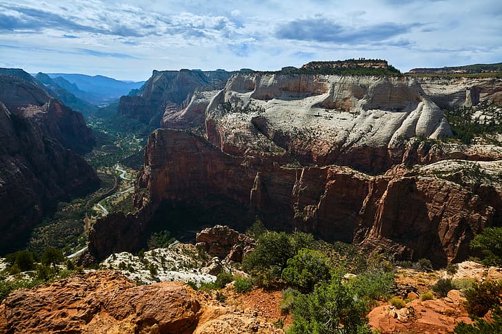 canyon, Utah, USA, Zion National Park, HD wallpaper