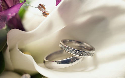 сватбени пръстени-висококачествен тапет, HD тапет HD wallpaper