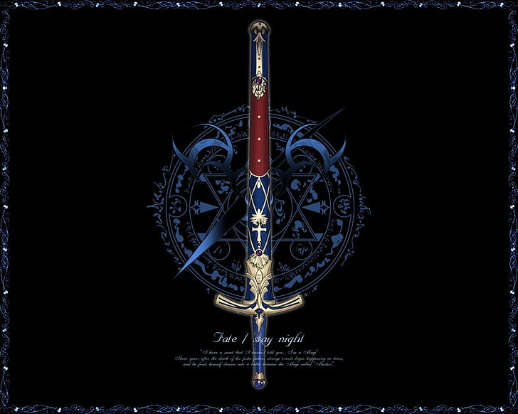 ночь судьбы excalibur typemoon сабельные мечи рок серия 1280x1024 Аниме Fate Stay Night HD Искусство, excalibur, Fate / stay Night, HD обои