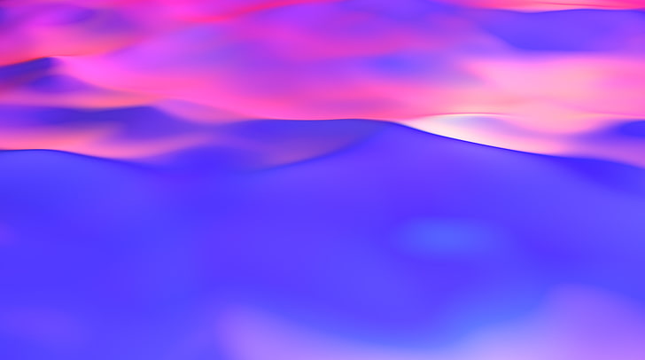 Fond 3D de la surface de l'eau, Artistique, Abstrait, Bleu, Coloré, Violet, Moderne, Graphics, Design, Lumineux, Lisse, Vif, digitalart, soyeux, graphicdesign, 3DComputerGraphics, Fond d'écran HD