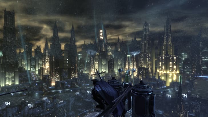 Batman: Arkham Şehri, Gotham Şehri, Batman, HD masaüstü duvar kağıdı