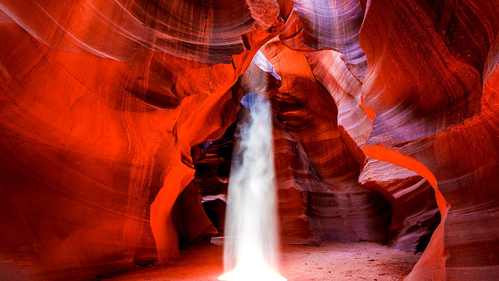 ภาพวาดนามธรรม, Antelope Canyon, 4k, วอลล์เปเปอร์ 5k, 8k, Arizona, USA, การเดินทาง, การท่องเที่ยว, วอลล์เปเปอร์ HD