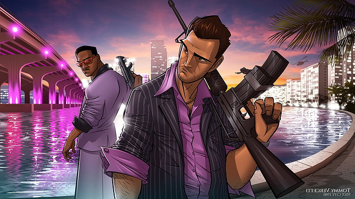 Grand Theft Auto Vice City, Lance Vance, PC Gaming, Tommy Vercetti, วอลล์เปเปอร์ HD