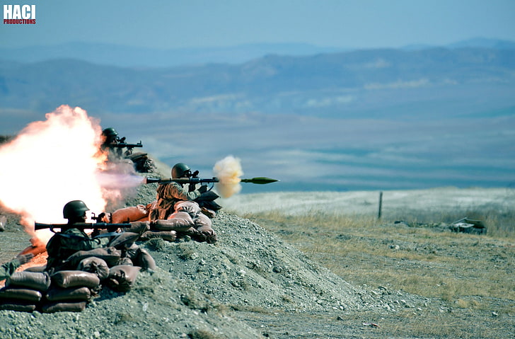 Türkische Armee, schwarze Raketenwerfer, Armee, HD-Hintergrundbild