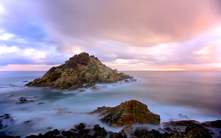 Rocks Stones Ocean Island HD, alam, laut, batu, batu, pulau, Wallpaper HD